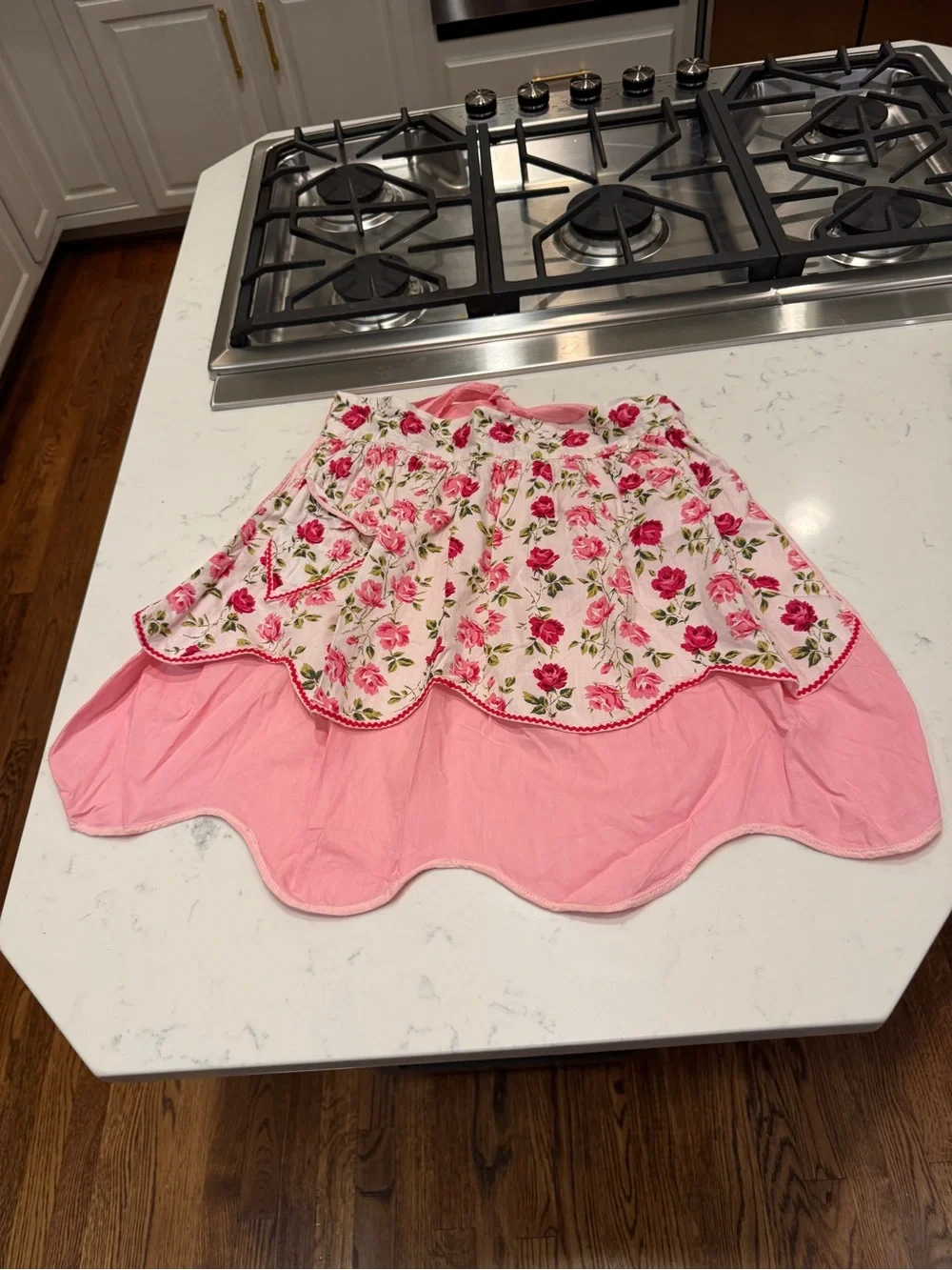 Floral Hostess Apron Cottagecore vintage handmade